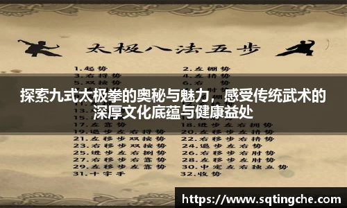 探索九式太极拳的奥秘与魅力，感受传统武术的深厚文化底蕴与健康益处